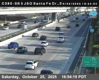 (C380) I-5: Just South of Santa Fe Drive Bottom