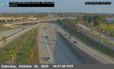 I-5 : (1) North of Magnolia Avenue (South Of SR-91)