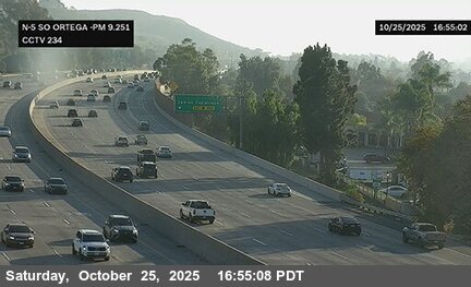 I-5 : (234) South of Ortega Highway (San Juan Creek)