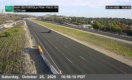 SR-241 : (249) 80 Meters South of Portola Parkway Undercross