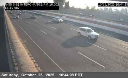 SR-55 : (907) NB SR-55 at SR-91 Interchange