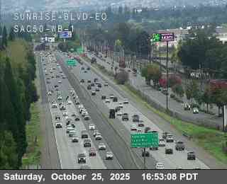 Hwy 50 at Sunrise Blvd EO WB 1