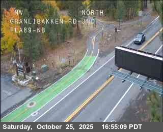 Hwy 89 at Granlibakken