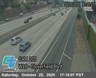I-10 : (105) E/O Cloverfield Blvd