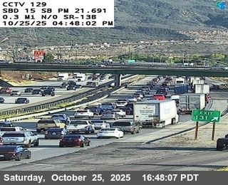 I-15 : (129) 0.3 MI N/O RTE 138
