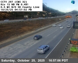 I-15 : (297) 0.5 mi N/O SD County Line