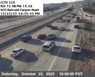 I-15 : (326) North of Railroad Canyon Road