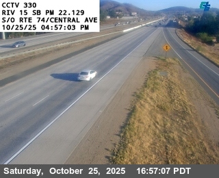 I-15 : (330) South of SR-74 / Central Avenue