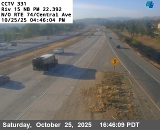 I-15 : (331) North of SR-74 / Central Avenue