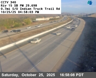 I-15 : (340) 0.7 Miles South of Indian Truck Trail Road