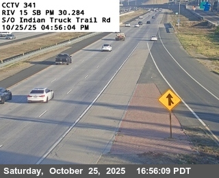 I-15 : (341) South of Indian Truck Trail Road