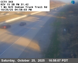 I-15 : (343) 1 Mile North of Indian Truck Trail Road