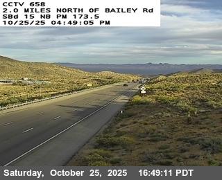 I-15 :(658) 1.0 Miles N of Bailey Road