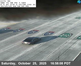 I-15 : (90) 0.5 Miles S of I-210