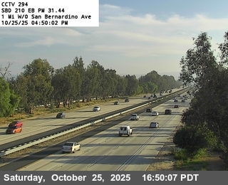 I 210: (294) 1 mi w/o San Bernardino Ave.
